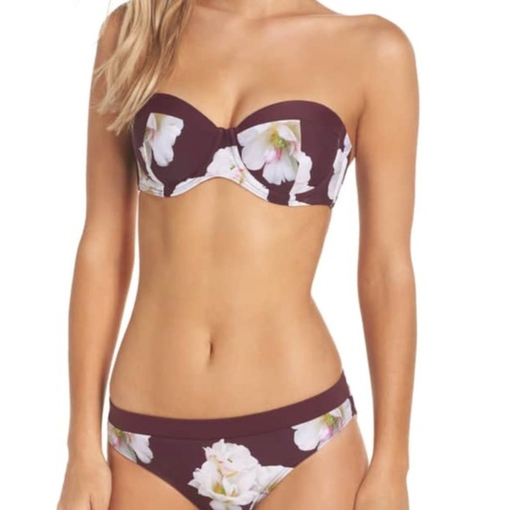 NWT TED BAKER LONDON Gardea Gardenia Bikini Top - Picture 2 of 11